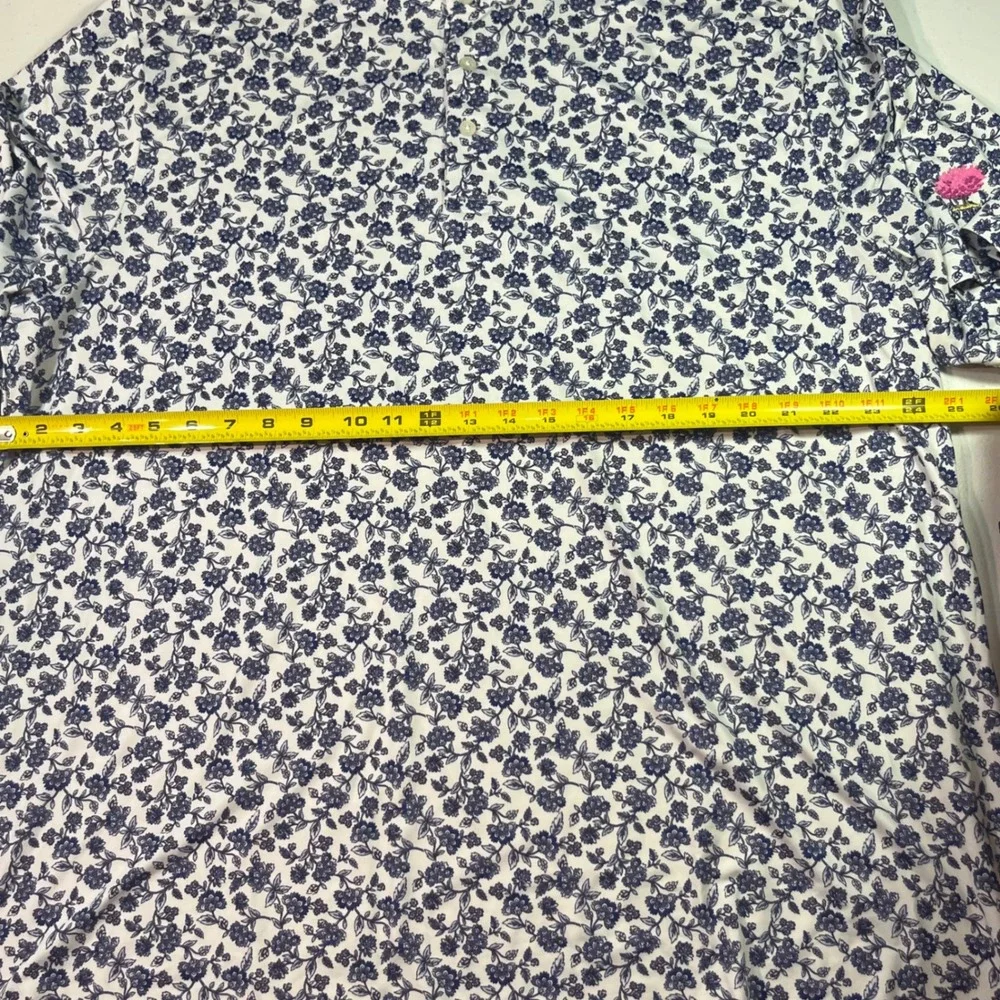 Polo Ralph Lauren RLX Men's Gold Polo Xl Floral EUC Sharp pattern